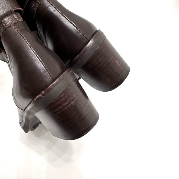 Robert Clergerie Espace Belted Toe Cap Leather Booties 8.5 - Picture 5 of 7